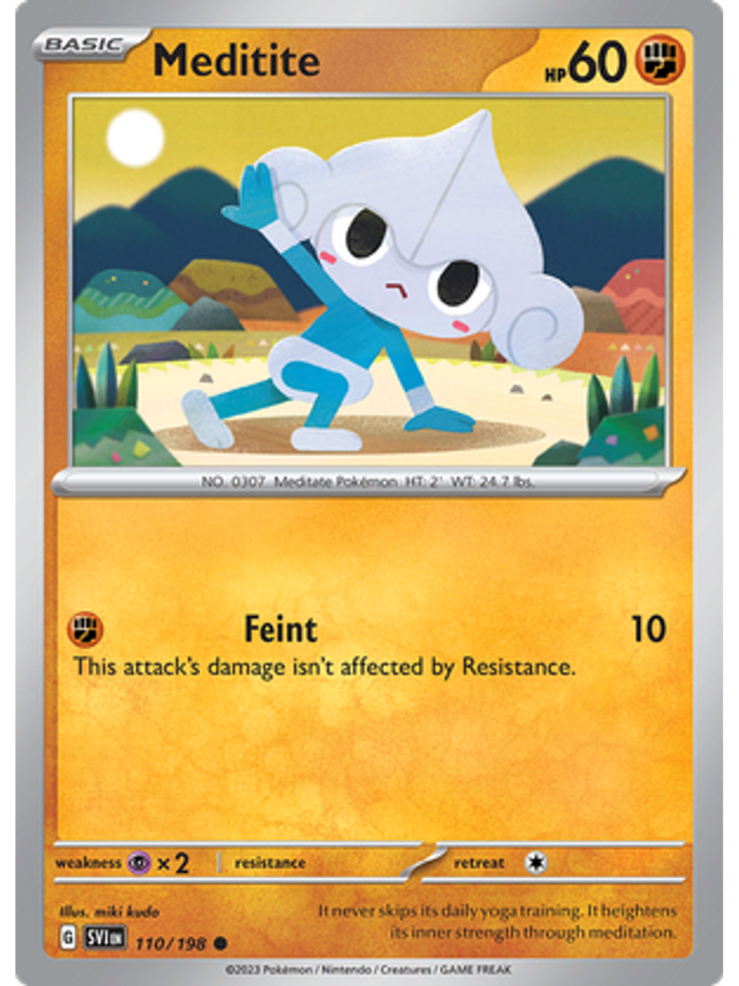 Meditite - 110/198 - Common Reverse Holo 1