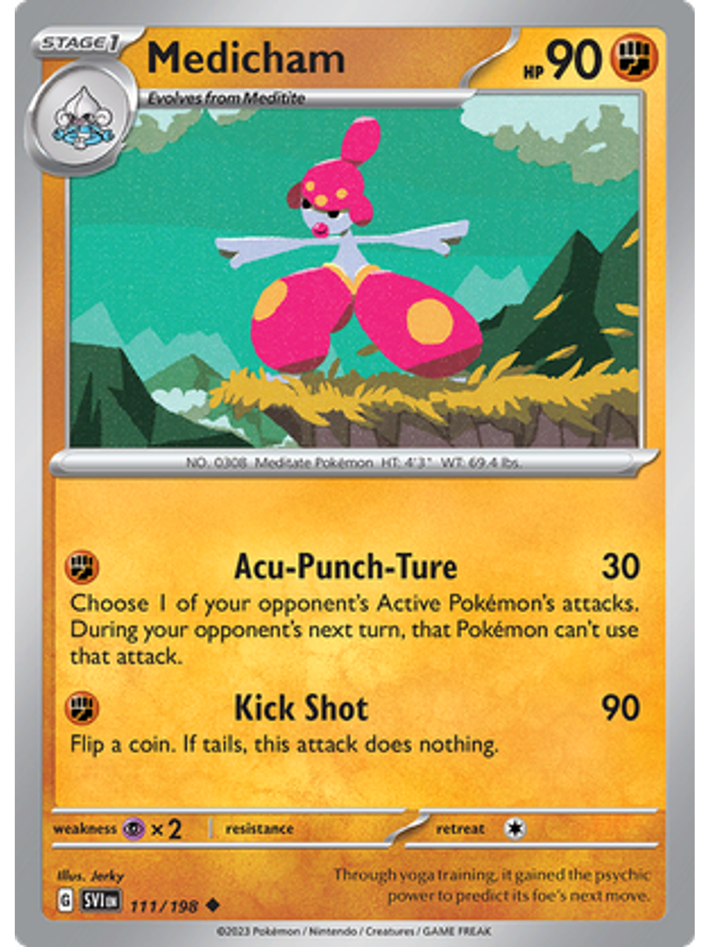 Medicham - 111/198 - Uncommon Reverse Holo 1