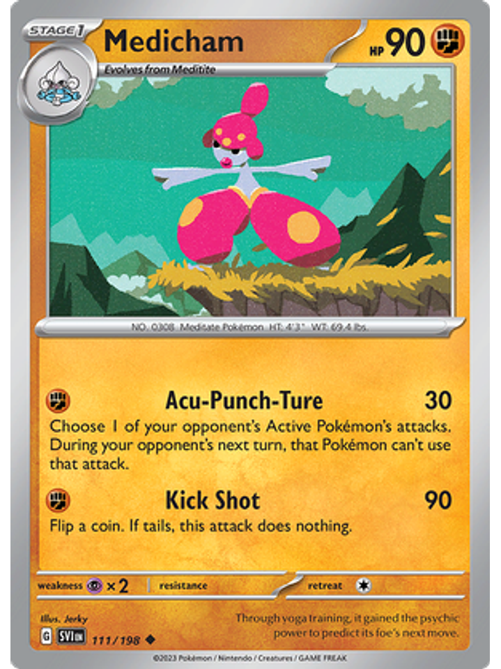 Medicham - 111/198 - Uncommon Reverse Holo 1