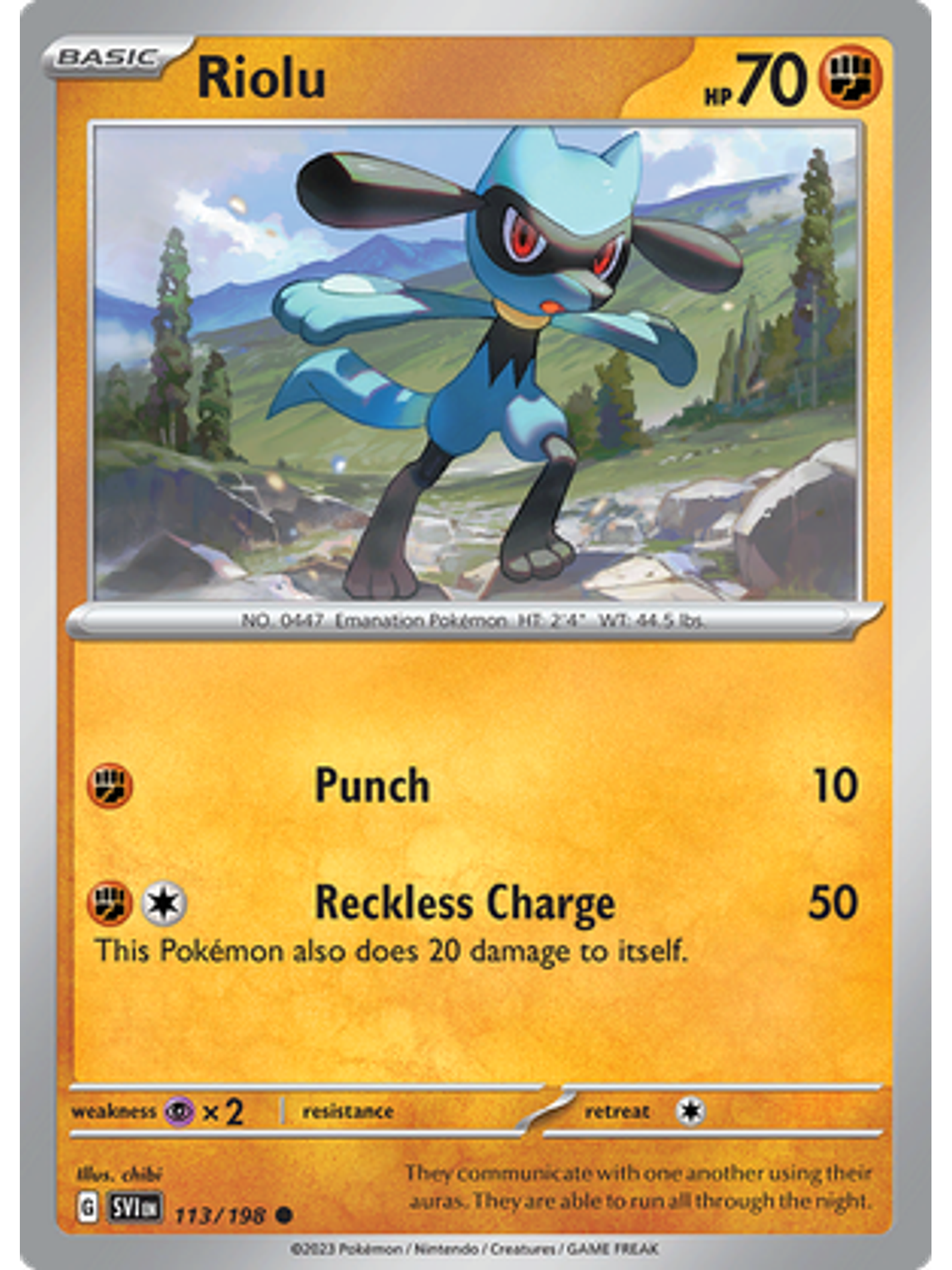 Riolu - 113/198 - Common 1