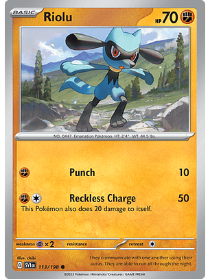 Riolu - 113/198 - Common