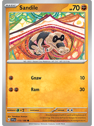 Sandile - 115/198 - Common Reverse Holo