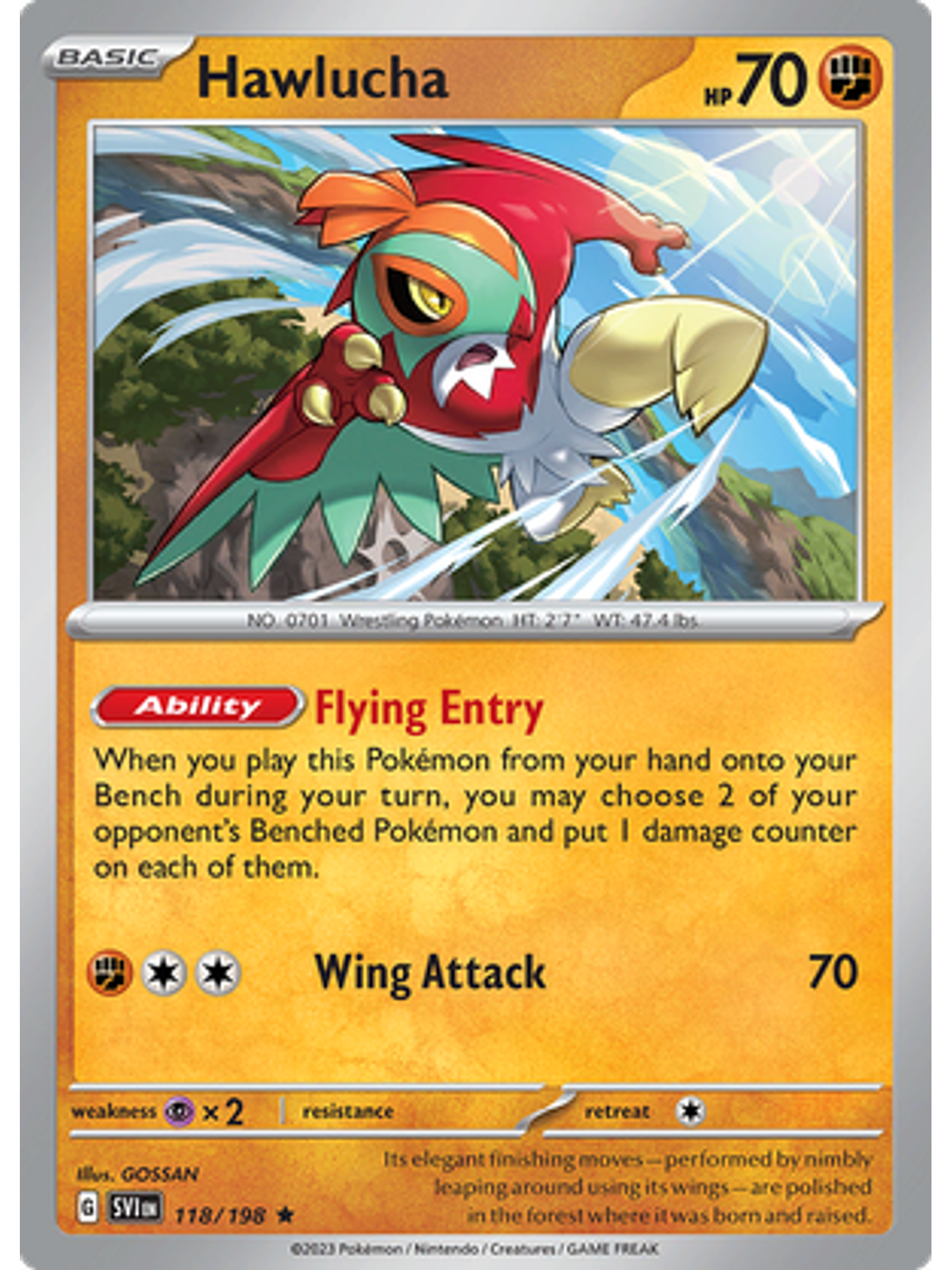 Hawlucha - 118/198 - Holo Rare 1