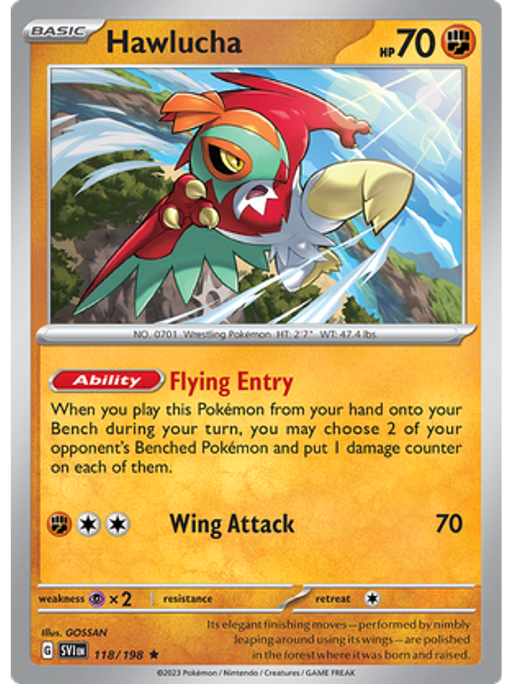 Hawlucha - 118/198 - Holo Rare 1