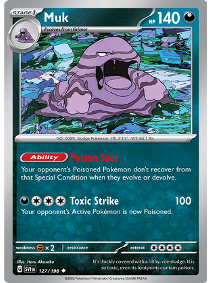 Muk - 127/198 - Uncommon Reverse Holo 1
