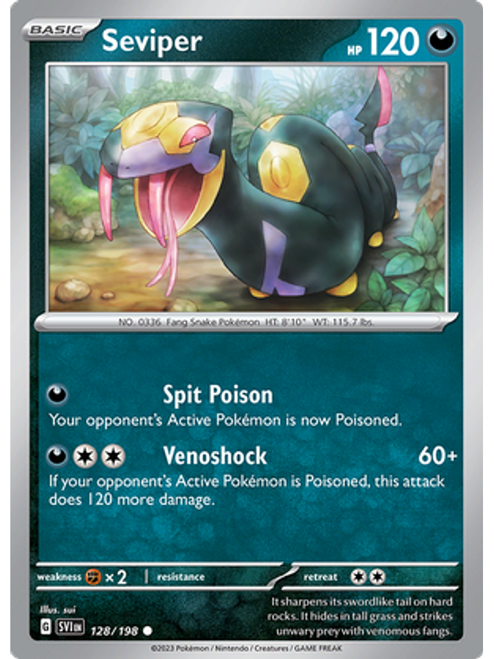 Seviper - 128/198 - Common Reverse Holo 1