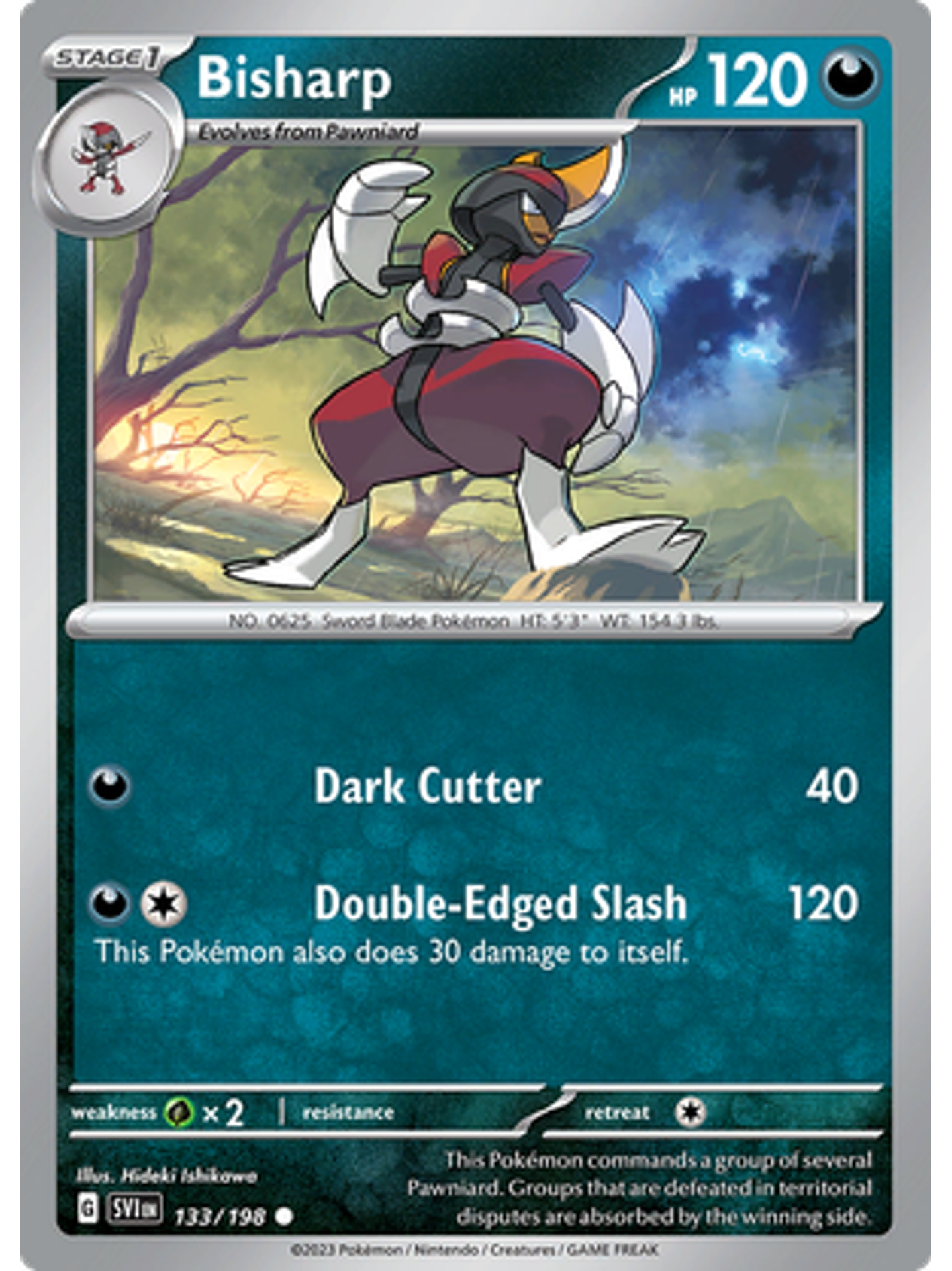 Bisharp - 133/198 - Common Reverse Holo 1