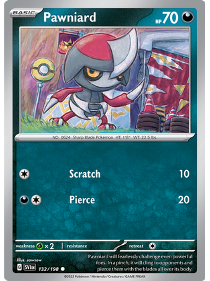 Pawniard - 132/198 - Common Reverse Holo 1