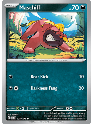 Maschiff - 135/198 - Common Reverse Holo