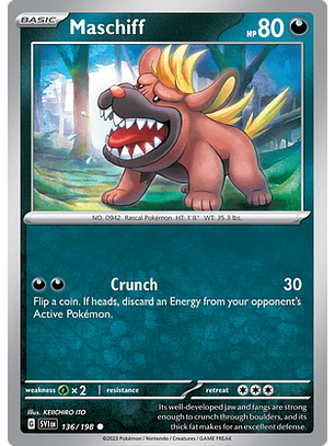 Maschiff - 136/198 - Common Reverse Holo
