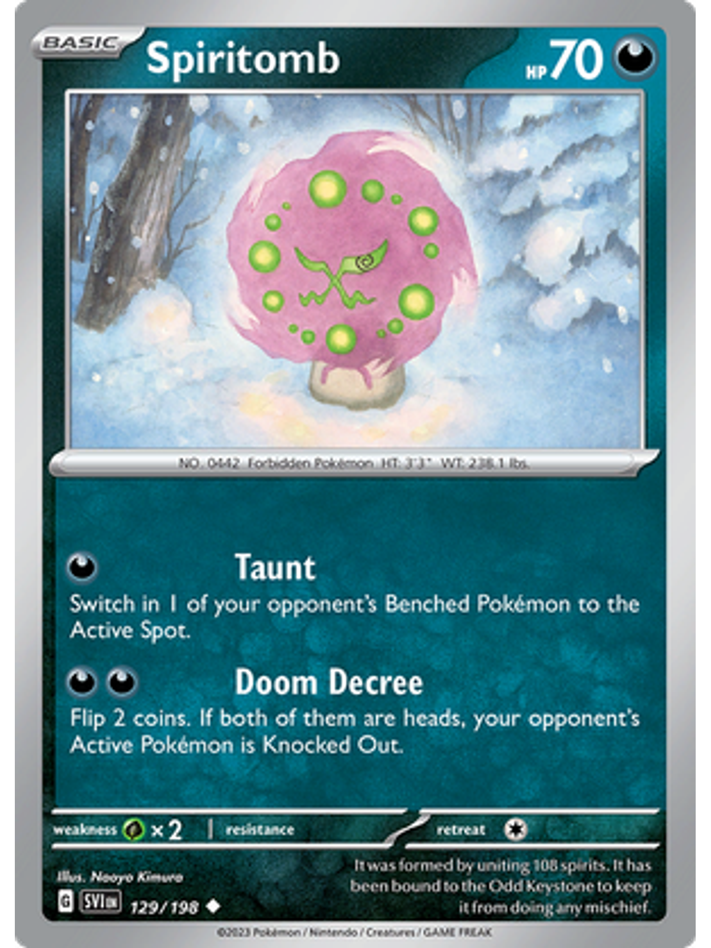 Spiritomb - 129/198 - Uncommon Reverse Holo 1