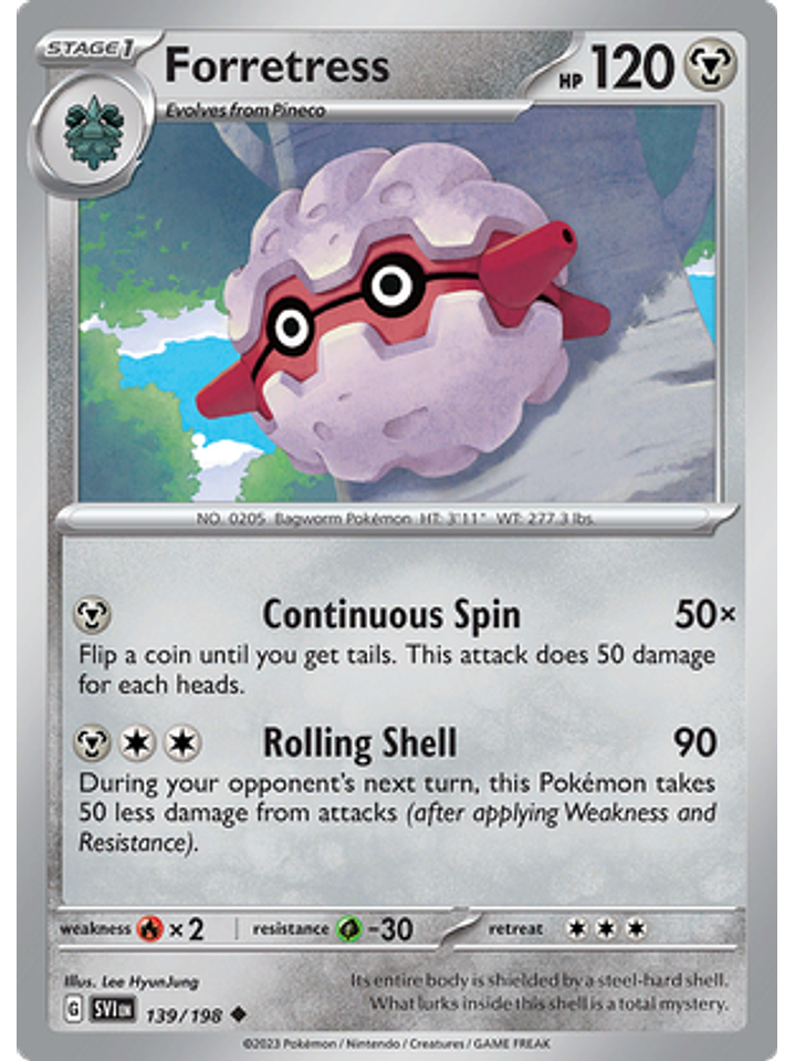 Forretress - 139/198 - Uncommon 1