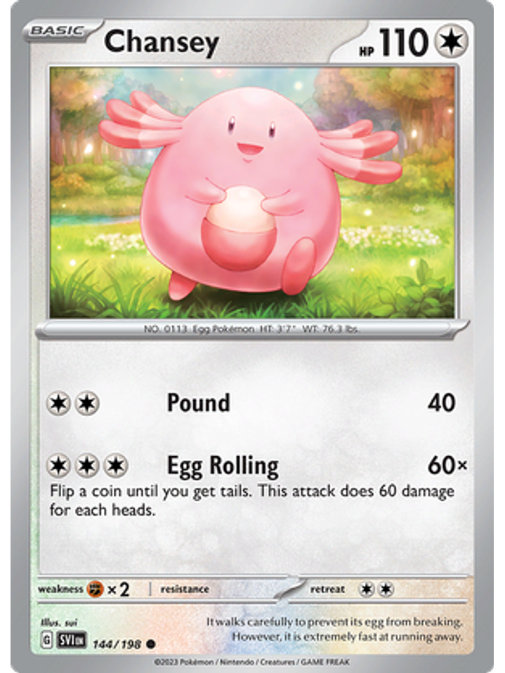 Chansey - 144/198 - Common Reverse Holo 1