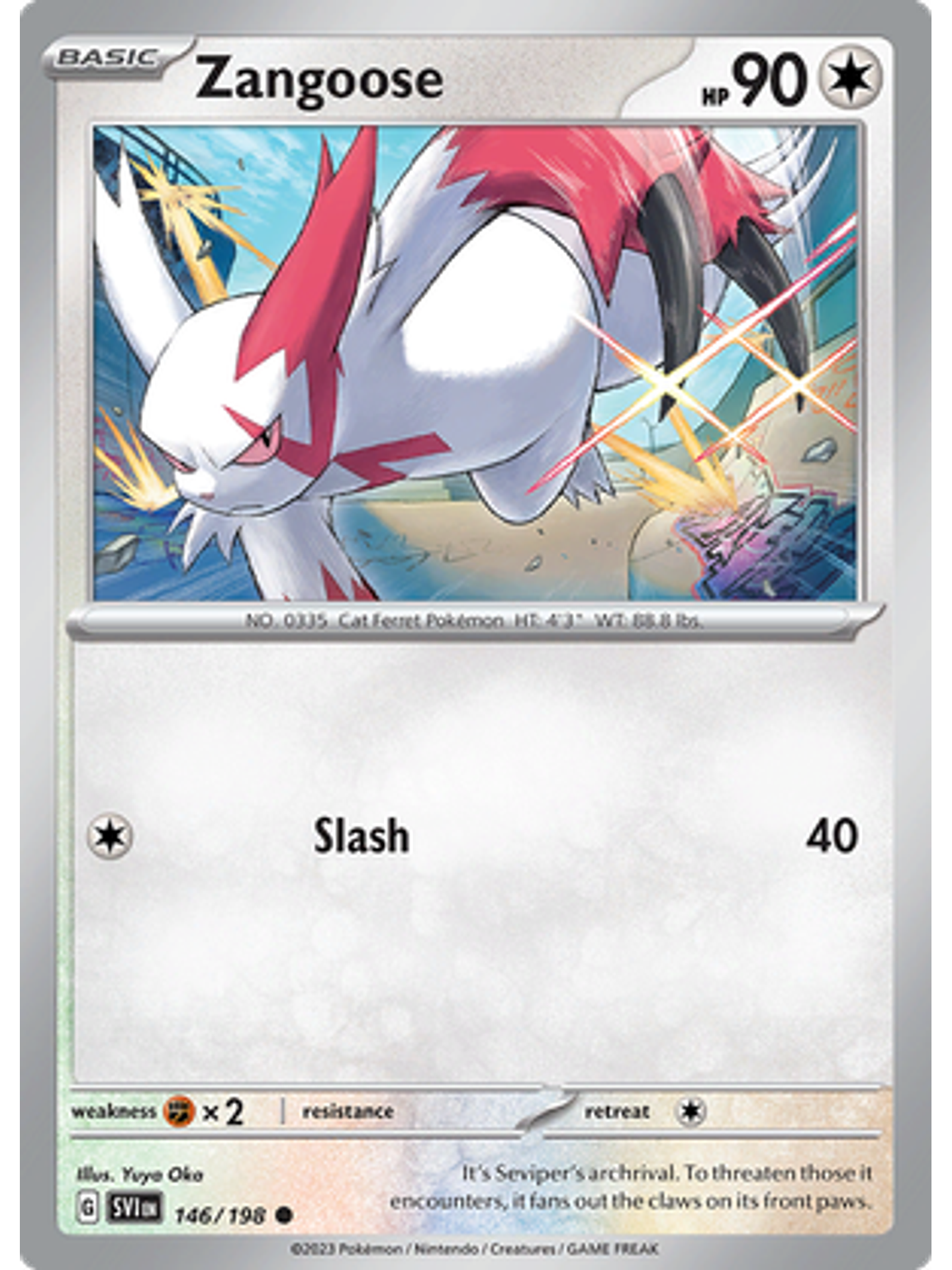 Zangoose - 146/198 - Common 1