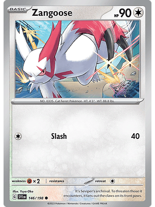 Zangoose - 146/198 - Common