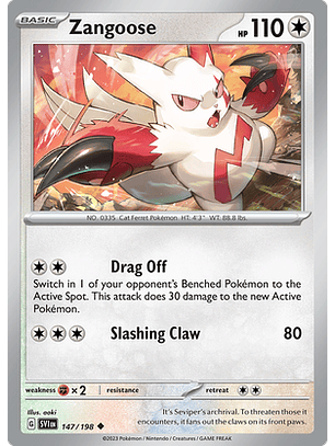 Zangoose - 147/198 - Uncommon