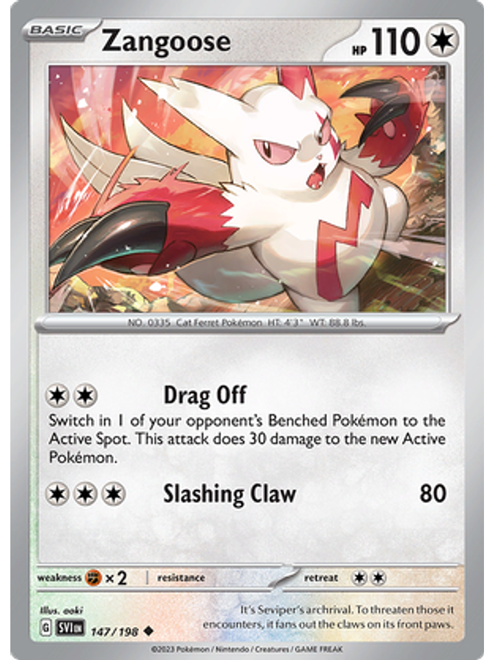 Zangoose - 147/198 - Uncommon 1