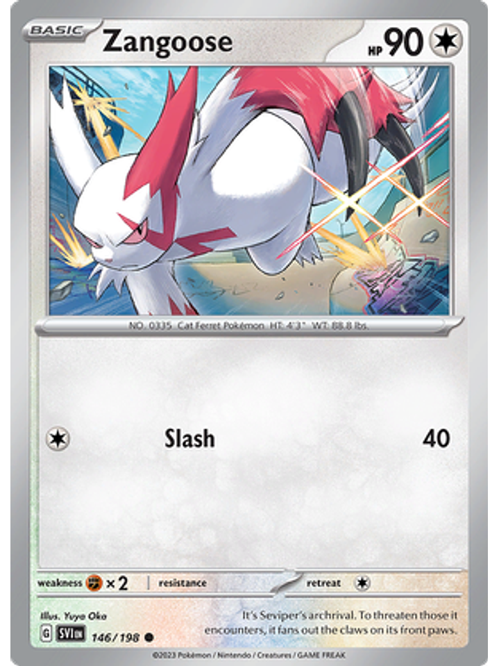 Zangoose - 146/198 - Common Reverse Holo 1