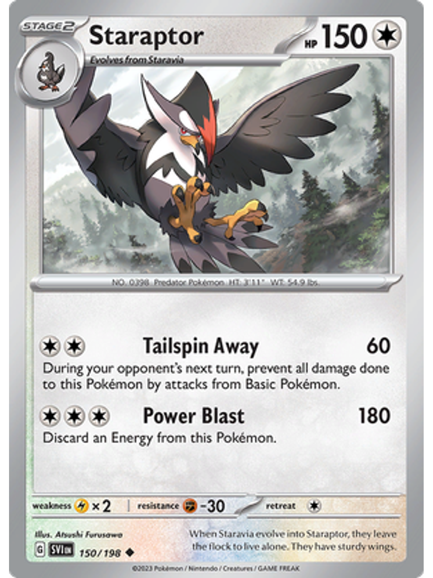 Staraptor - 150/198 - Uncommon 1