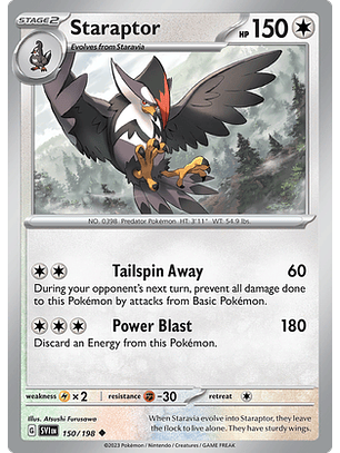 Staraptor - 150/198 - Uncommon Reverse Holo
