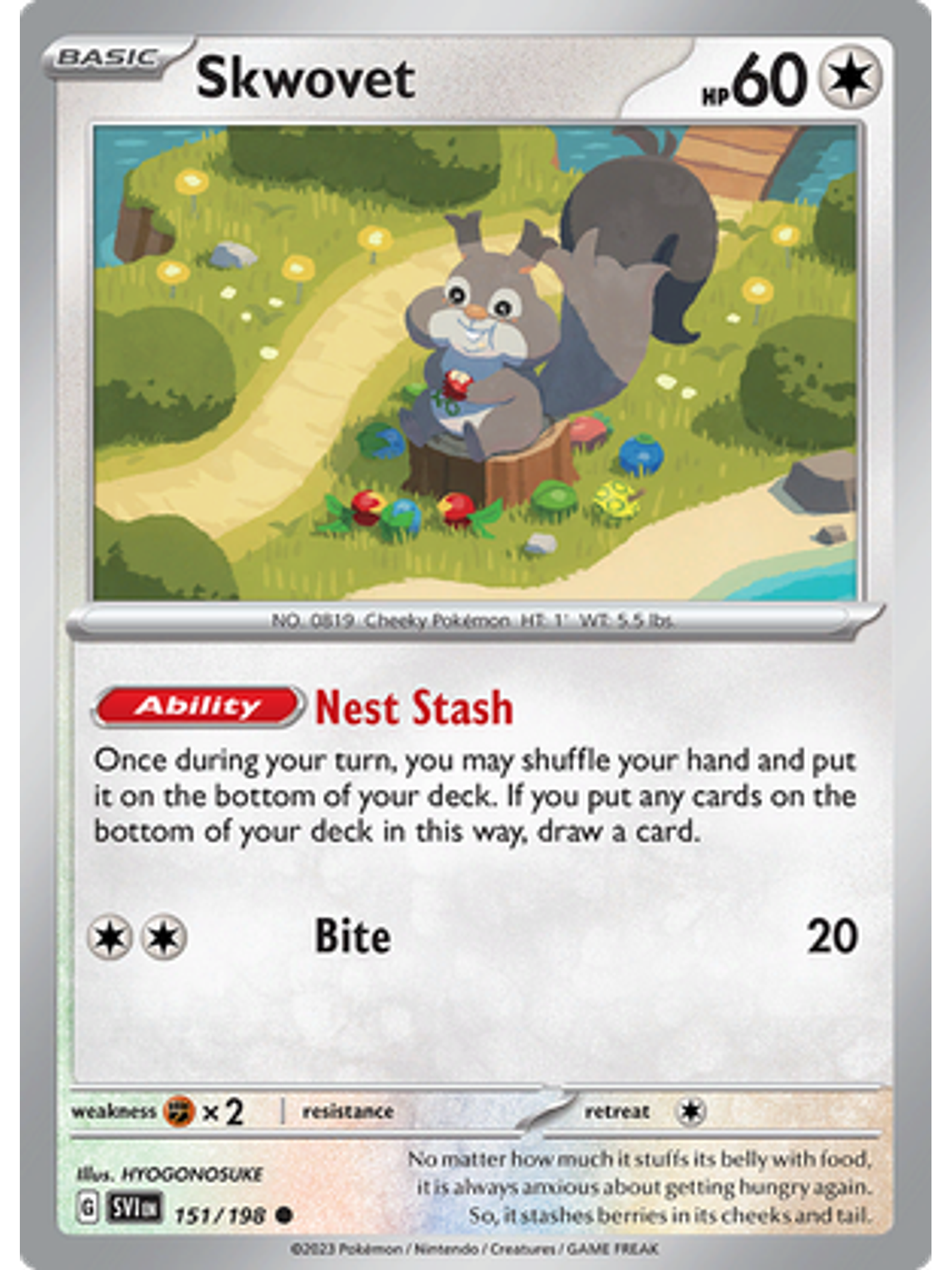 Skwovet - 151/198 - Common Reverse Holo 1