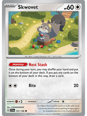 Skwovet - 151/198 - Common Reverse Holo