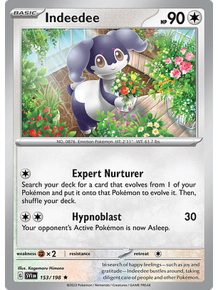 Indeedee - 153/198 - Holo Rare