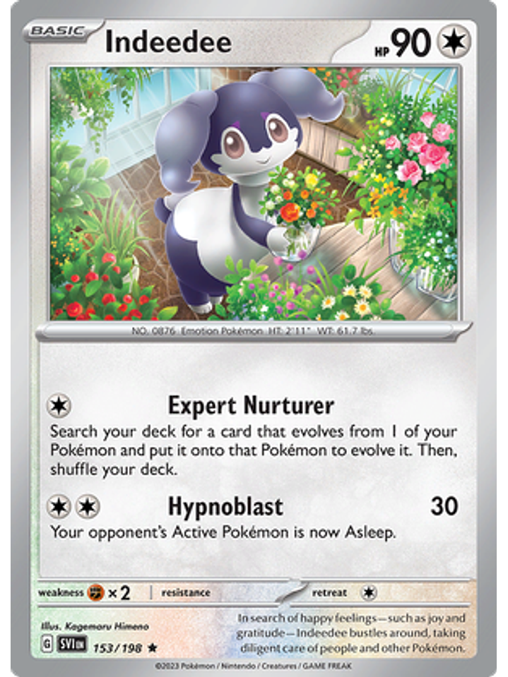 Indeedee - 153/198 - Holo Rare 1