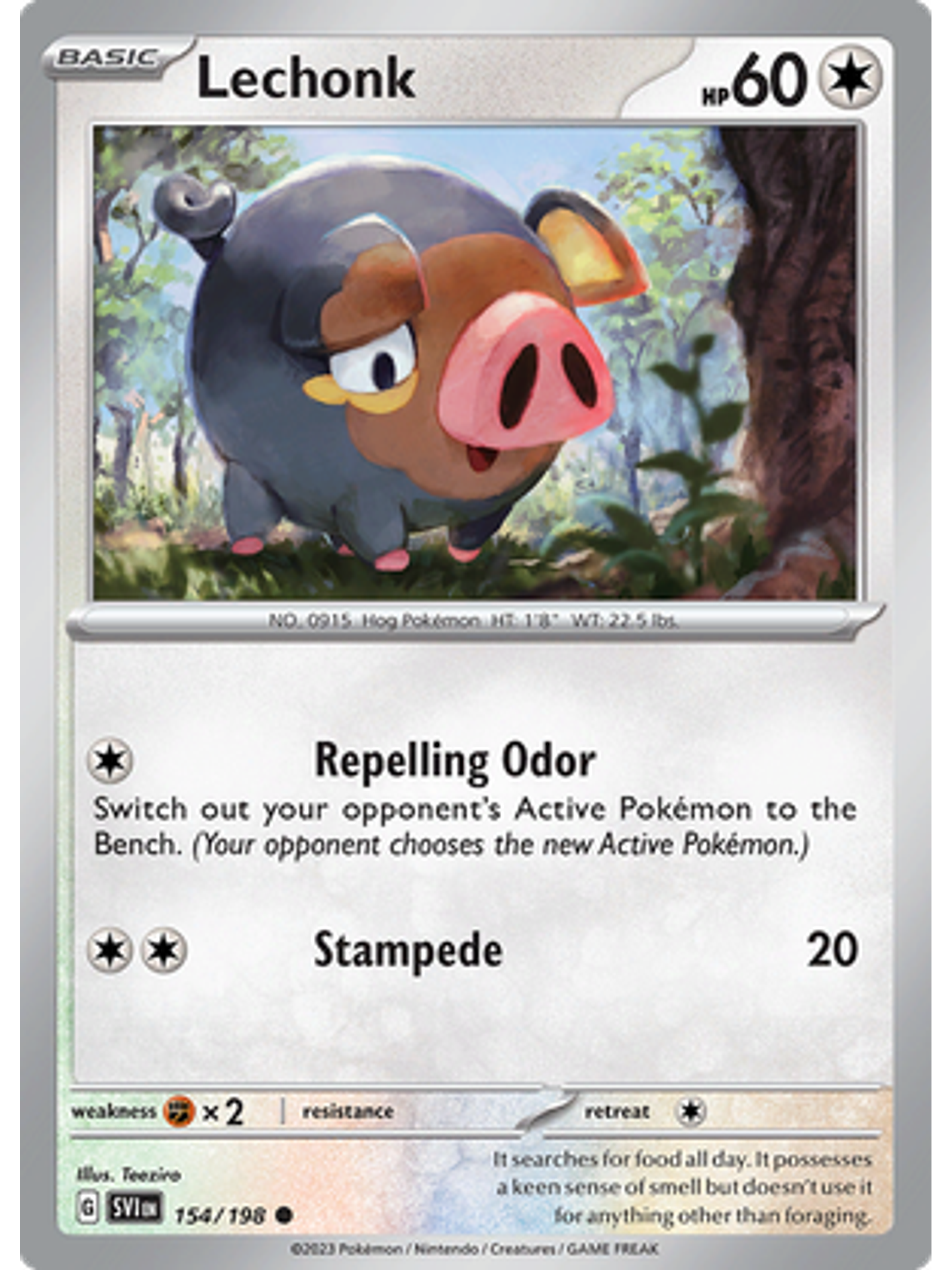 Lechonk - 154/198 - Common 1