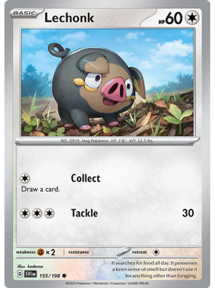 Lechonk - 155/198 - Common 1