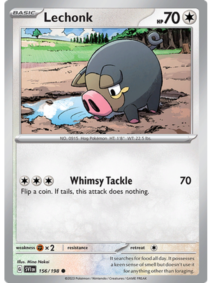 Lechonk - 156/198 - Common 1