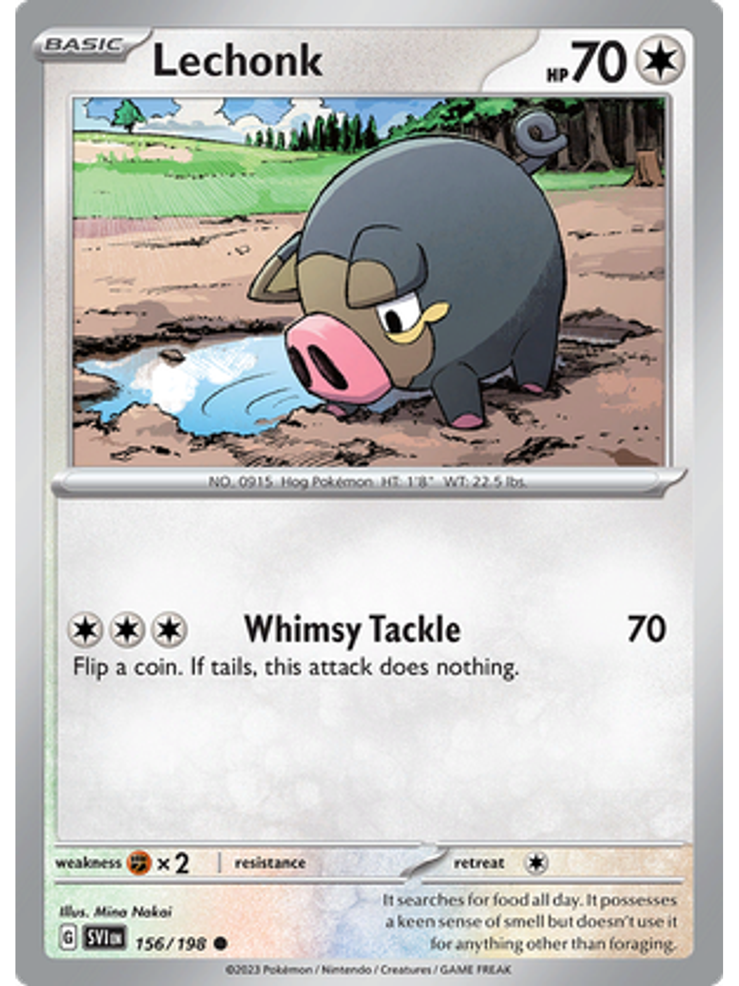 Lechonk - 156/198 - Common Reverse Holo 1