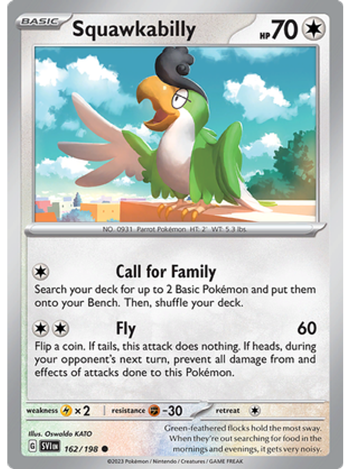 Squakabilly - 162/198 - Common Reverse Holo 1