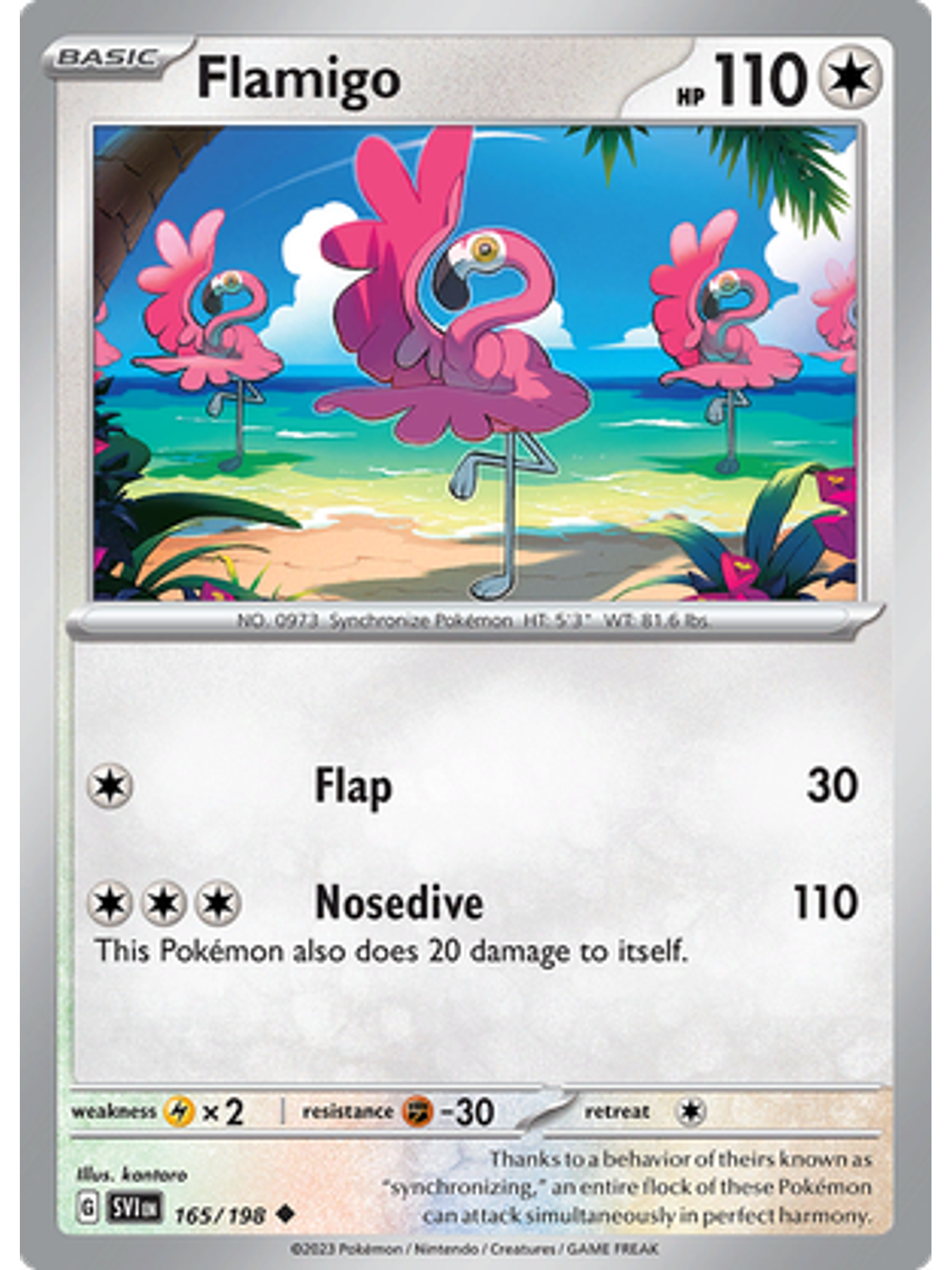 Flamigo - 165/198 - Uncommon 1