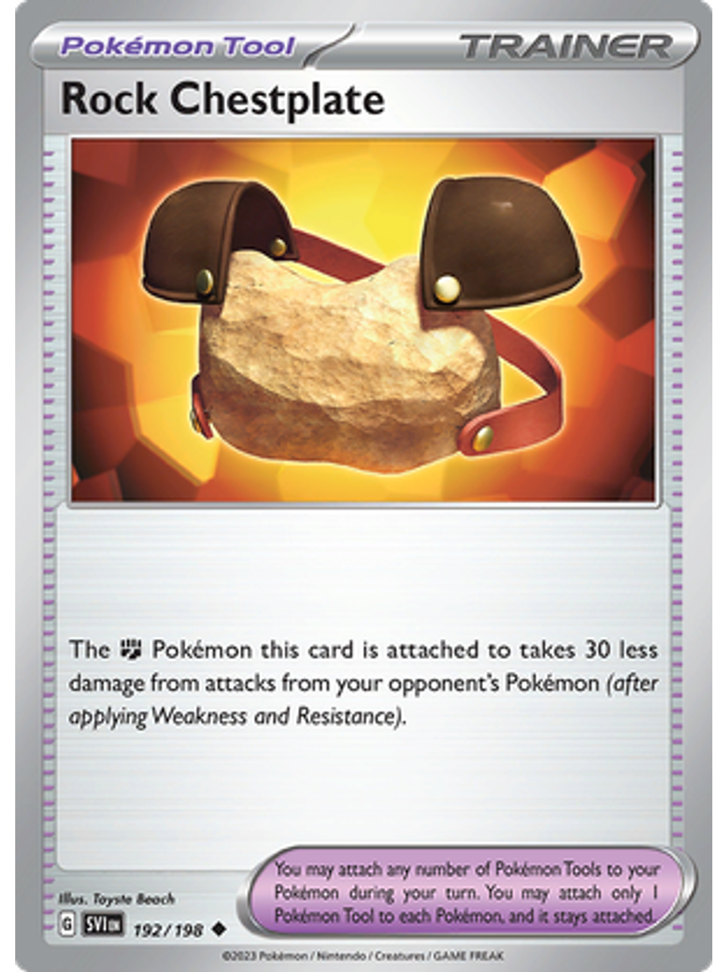 Rock Chestplate - 192/198 - Uncommon 1