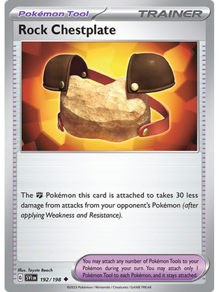 Rock Chestplate - 192/198 - Uncommon 1