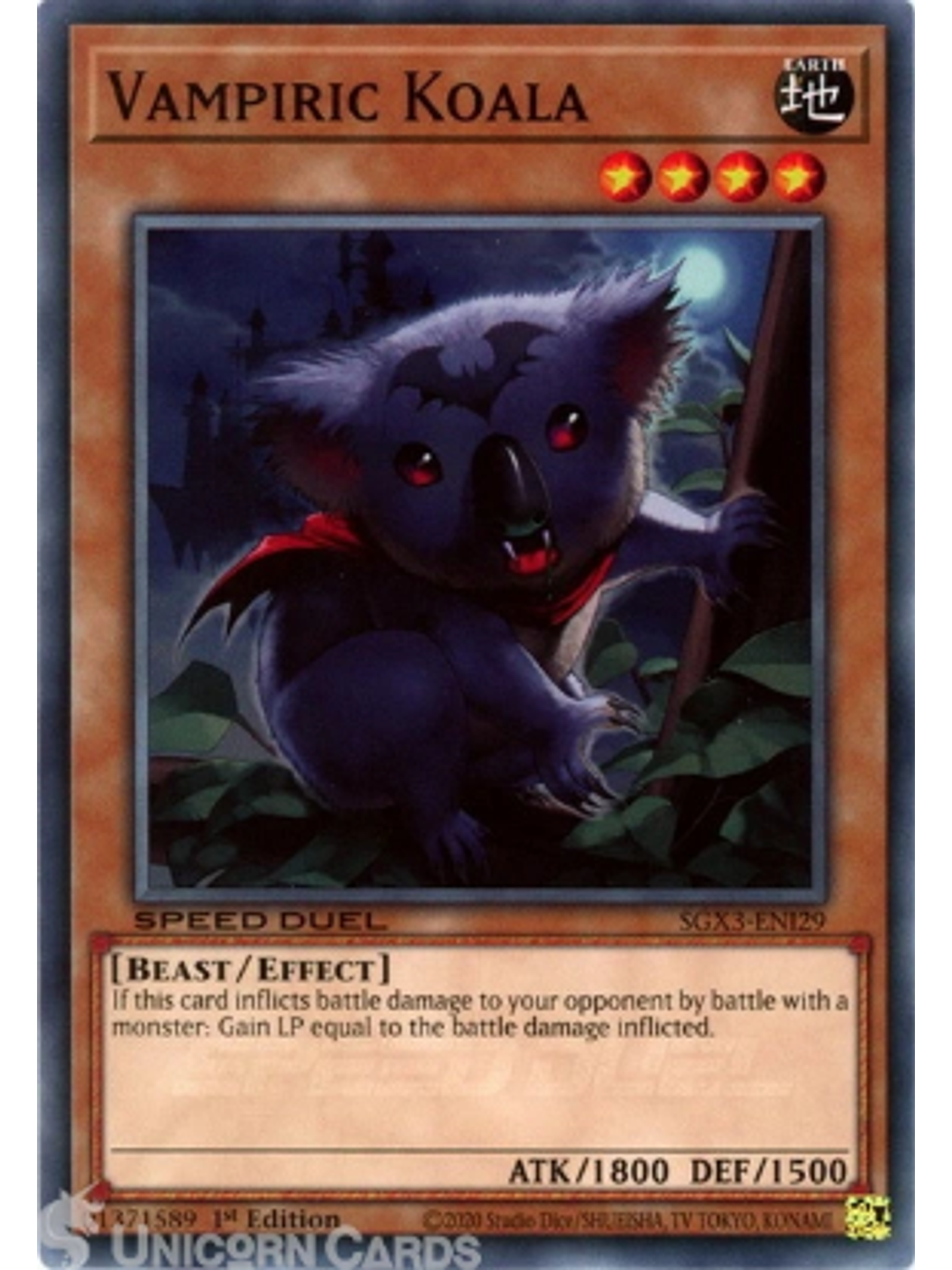 Vampiric Koala - SGX3-ENI29 - Common 1st Edition 1