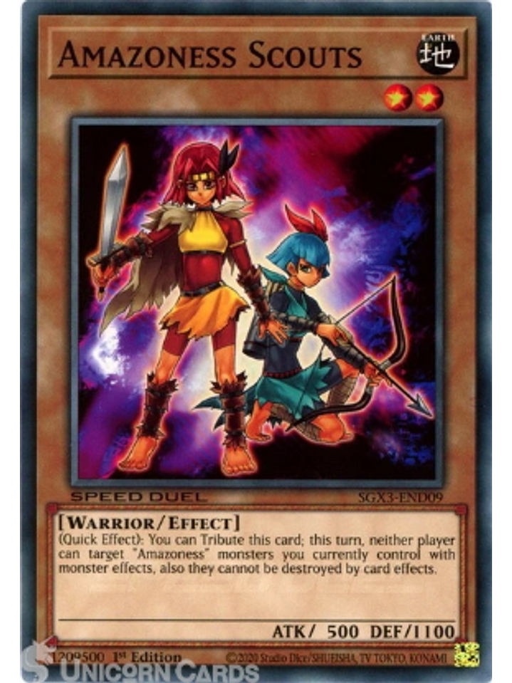 Amazoness Scouts - SGX3-END09 - Common 1st Edition 1