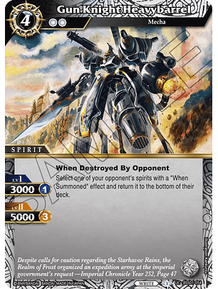 BSS01-054 UC Gun Knight Heavybarrel (FOIL)