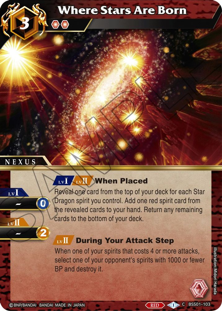 BSS01-103 C Where Stars Are Born (FOIL)