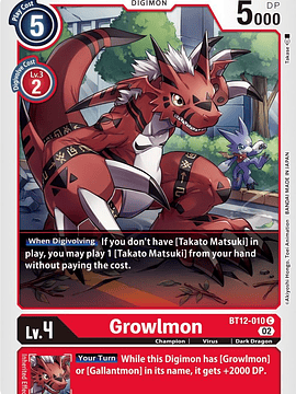 BT12-010 C Growlmon 