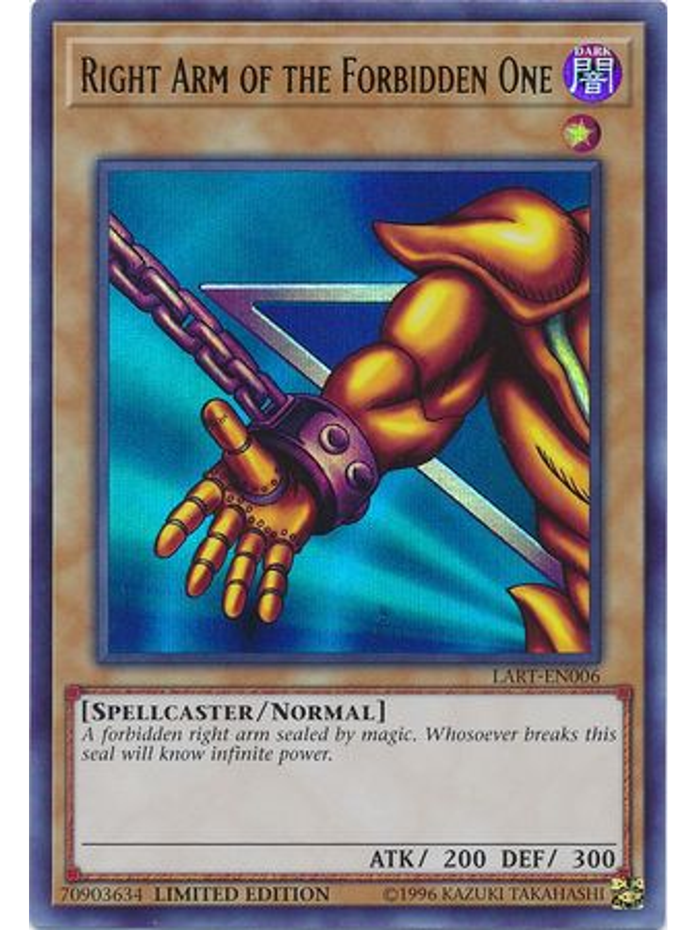 Right Arm of the Forbidden One - LART-EN006 - Ultra Rare 1