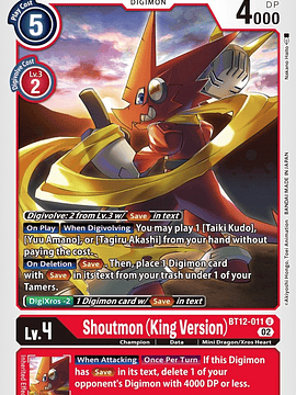 BT12-011 U Shoutmon -King Version- 