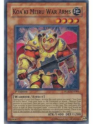 Koa'ki Meiru War Arms - RGBT-EN081 - Super Rare 1st Edition