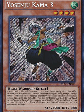 Yosenju Kama 3 - THSF-EN005 - Secret Rare 1st Edition