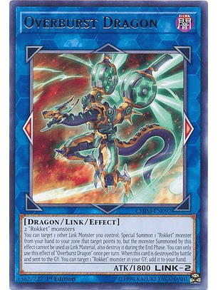 Overburst Dragon - CHIM-EN092 - Rare 1st Edition