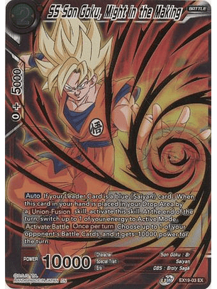 SS Son Goku, Might in the Making - EX19-03 - Expansion Rare Foil