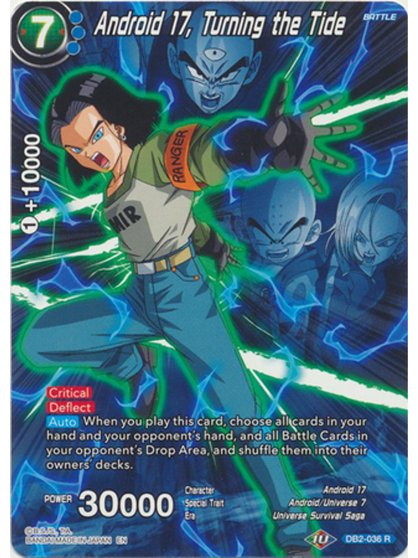 Android 17, Turning the Tide (Alternate Art) - DB2-036 - Rare 1
