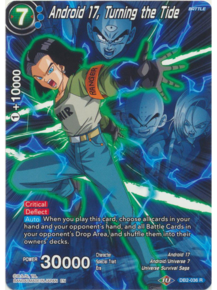Android 17, Turning the Tide (Alternate Art) - DB2-036 - Rare 1
