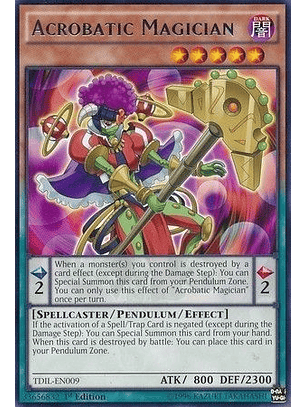 Acrobatic Magician - TDIL-EN009 - Rare 1st Edition